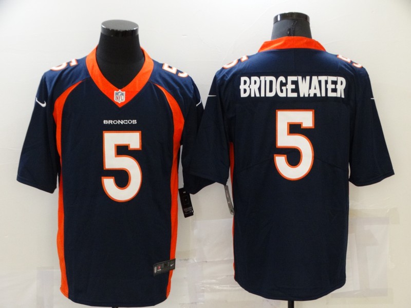 Men Denver Broncos #5 Bridgewater Blue Nike Vapor Untouchable Limited 2021 NFL Jersey->denver broncos->NFL Jersey